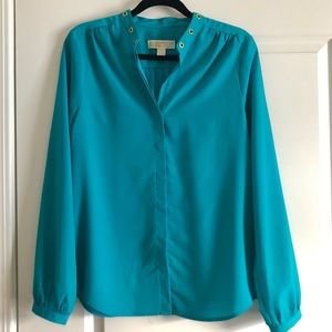 Michael Kors Teal Blouse
